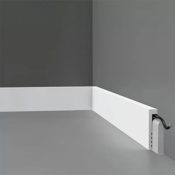 Producto - Caja Zócalo Resistente al Agua Cover Blanco 100 22mm x 100mm