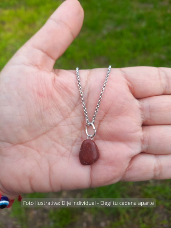 Producto - Dije Jaspe Rojo - Tesoro Pulido