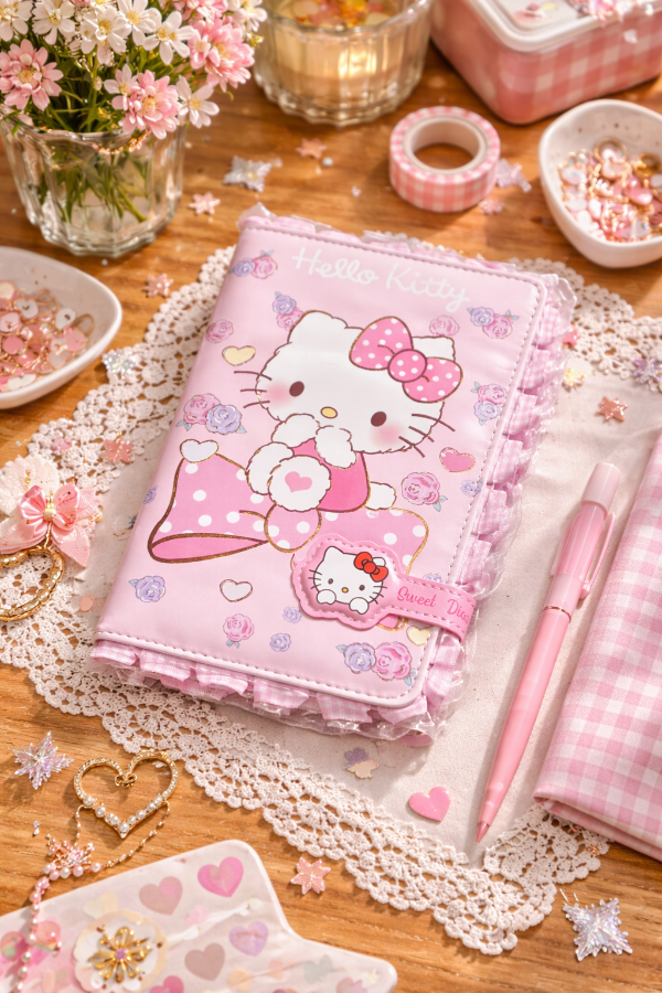 Producto - Cuaderno cute coquette Hello Kitty