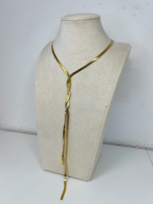 Producto - Collar Mel acero dorado