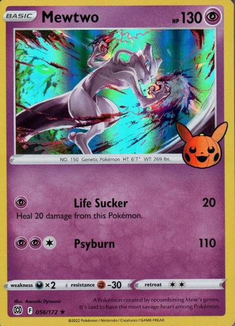 Producto - Mewtwo - 056/172 - Brilliant Stars - Trick or Trade 2022 HOLO