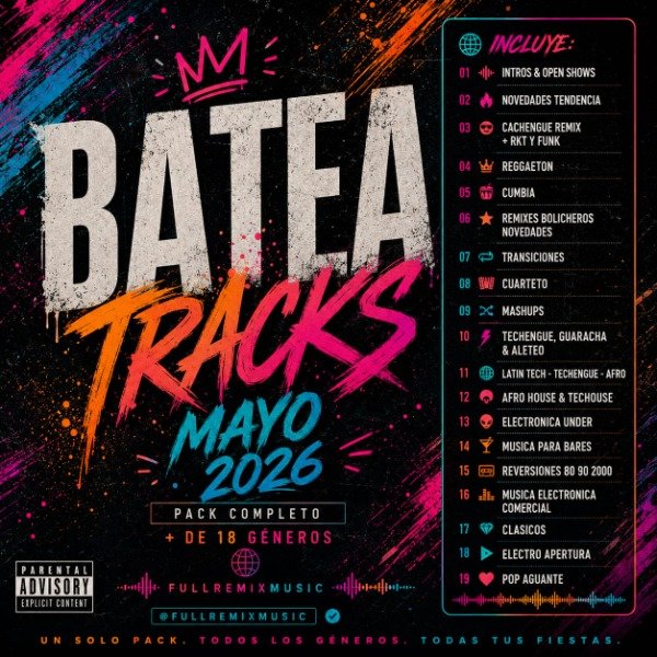 Producto - FullRemixMusic - Batea Mayo 2026