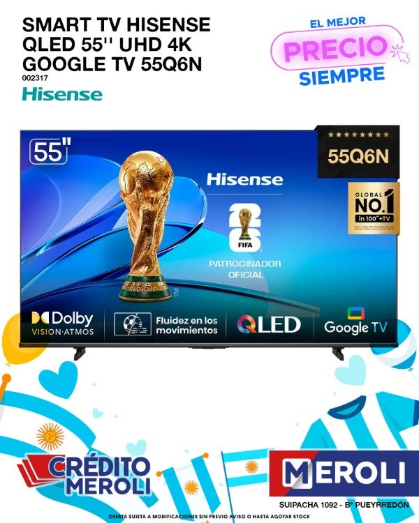 Producto - Smart TV Hisense 55Q6N