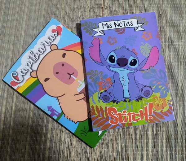 Producto - Block de notas (capybara /Stitch)