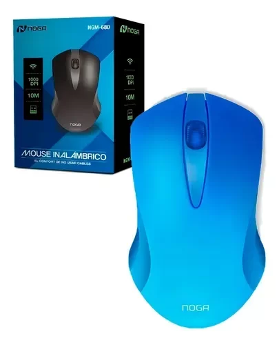 Producto - Mouse Inalámbrico Noga Ngm-680 Celeste