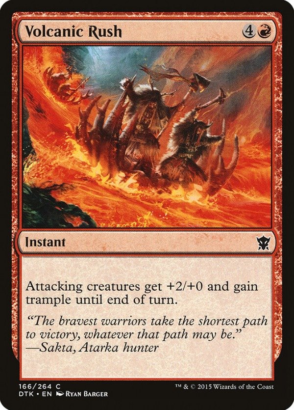 Producto - Volcanic Rush  Dragons of Tarkir