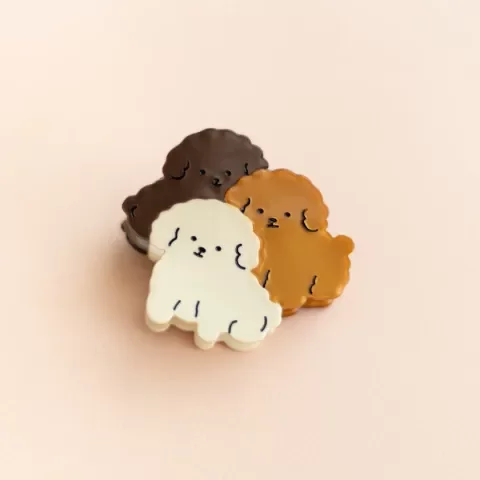 Producto - Broche de pelo - tres perritos!