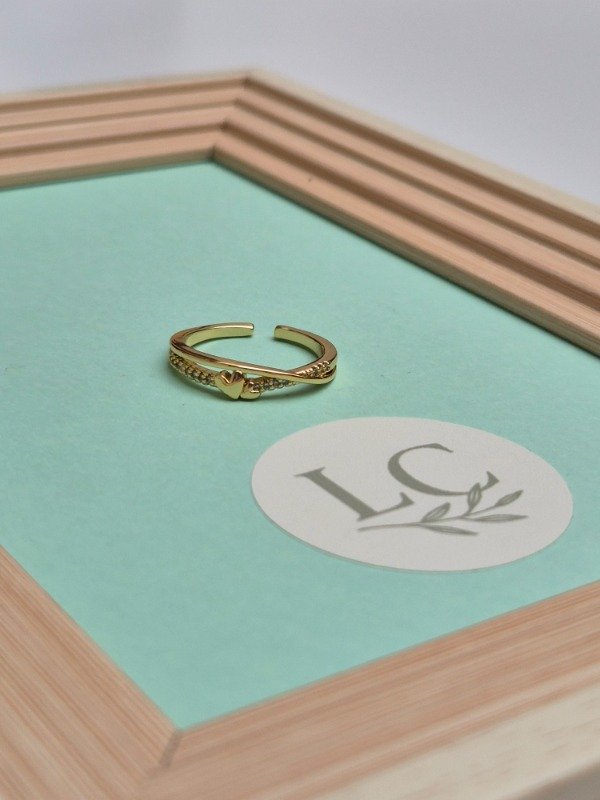 Producto - Anillo corazon y strases