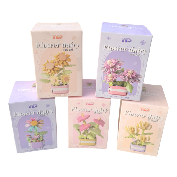 Producto - Flores Lego - Maceta