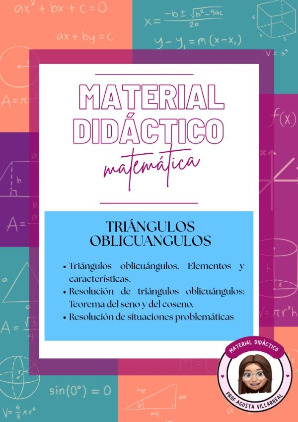 Producto - TRIÁNGULOS OBLICUÁNGULOS