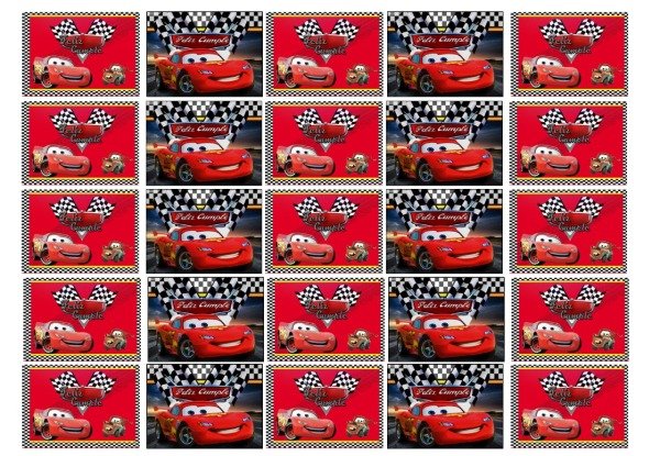 Producto - LAMINA CARS CHOCOLINA 1
