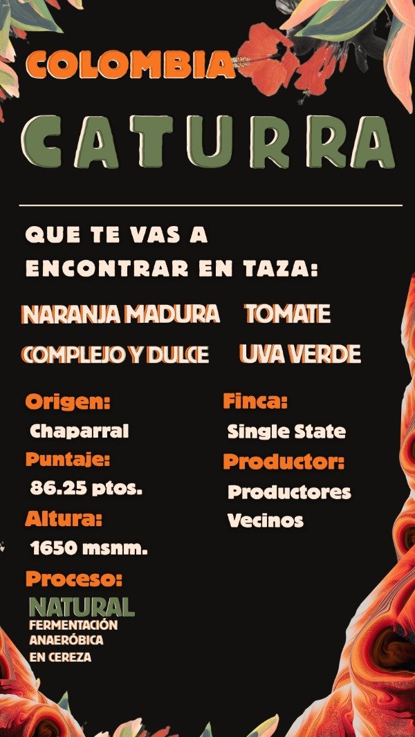 Producto - Caturra Natural Fermentado Anaerobico en Cereza