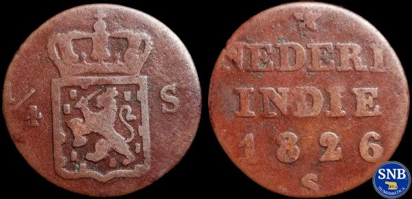 Producto - Indias Orientales Neerlandesa - 1/4 Stuiver (1826) KM #287