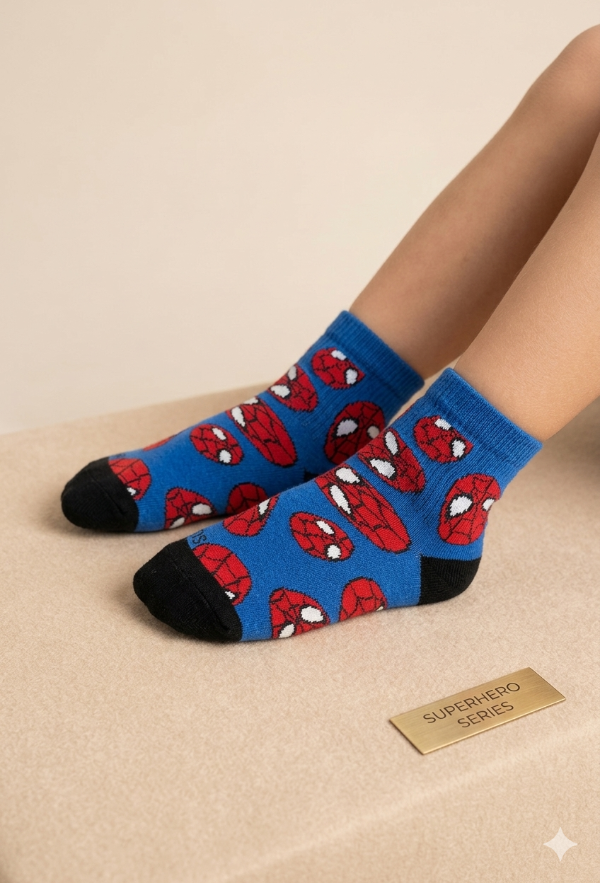 Producto - MEDIAS INFANTILES PM SPIDERMAN AZUL