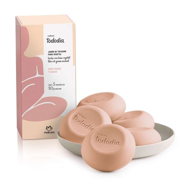 Producto - Jabones en barra nuez pecán y Cacao x5