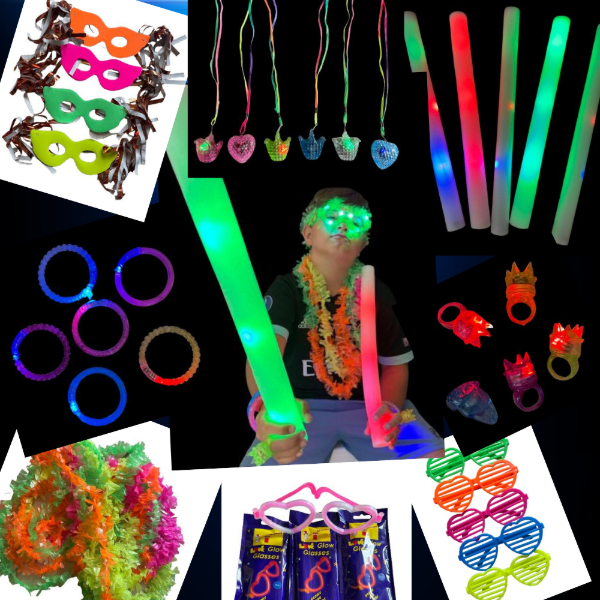 Producto - Combo cotillón flúor y Luminoso para 50-60 personas