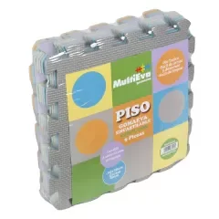 Producto - PISO DE GOMA - CIRCULOS - 9 PIEZAS 30X30