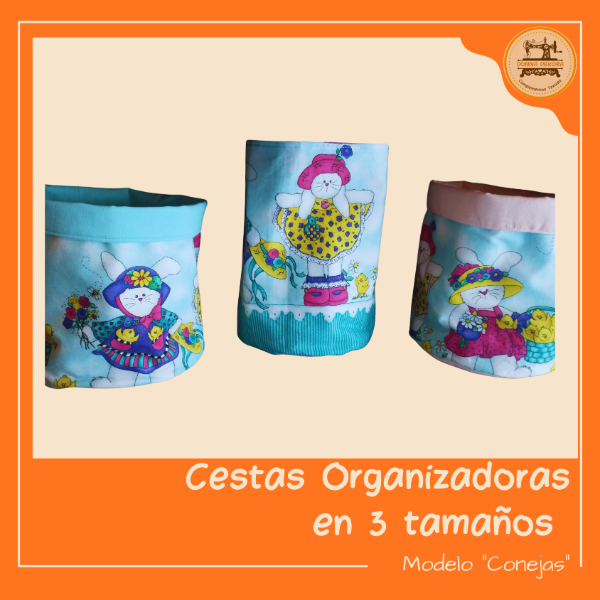 Producto - Cesta Organizadoras "Conejas" x 3 unidades