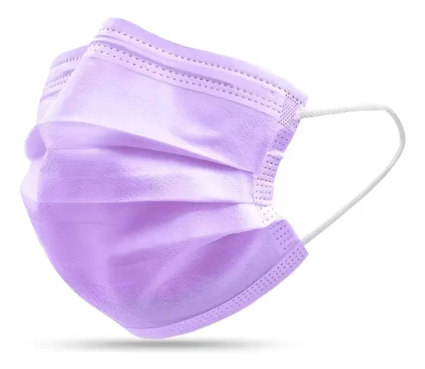 Producto - BARBIJO TRICAPA POR 10 UNIDADES LILA