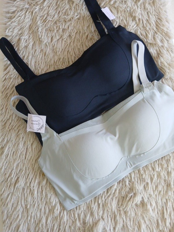 Producto - Top sin costura x2 gris/negro T.85