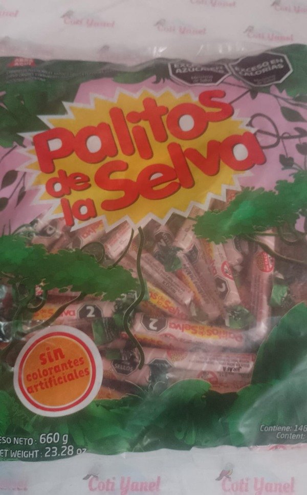 Producto - Caramelos Palitos de la selva PAQUETE 660gr