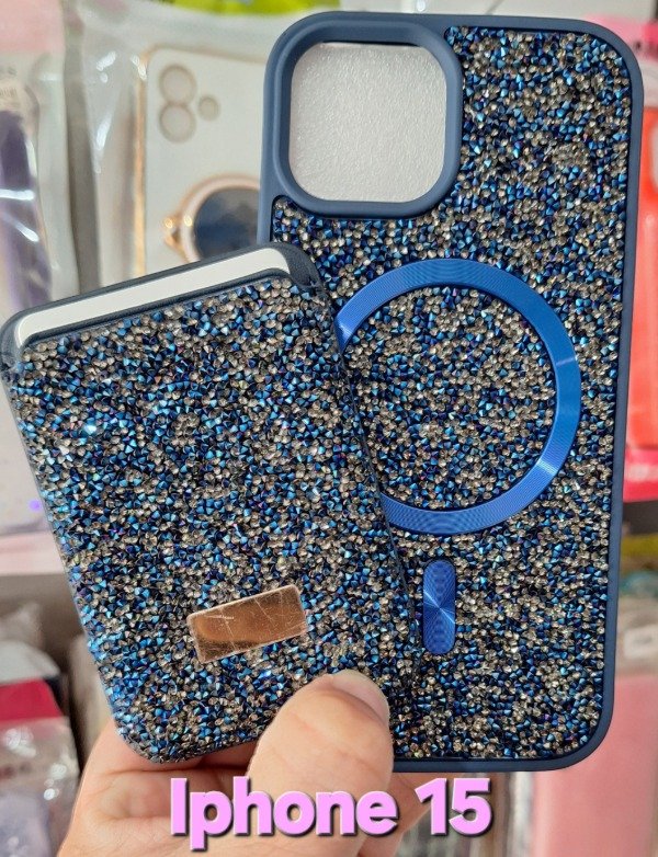 Producto - Fundas cristales con porta tarjeta magnético. IPhone 15 - 1