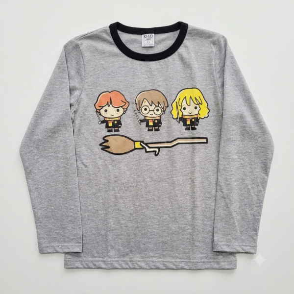 Producto - REMERA MANGA LARGA INFANTIL HARRY POTTER T.8