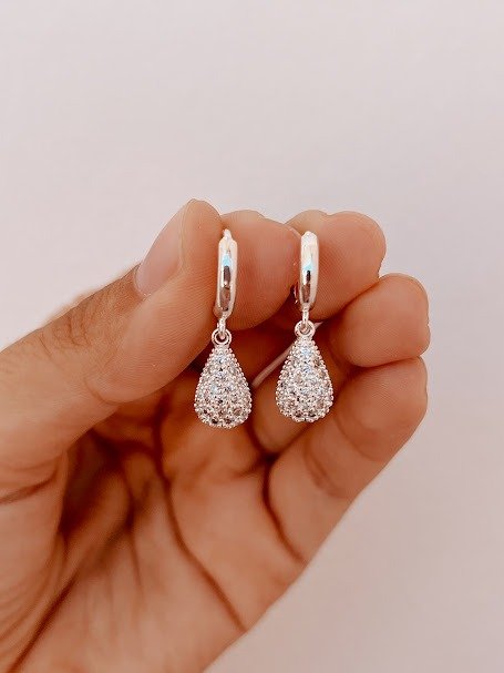 Producto - Argollas gota colgante 2,5 cm
