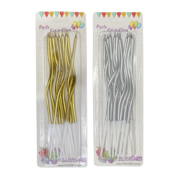 Producto - Velas onduladas x12