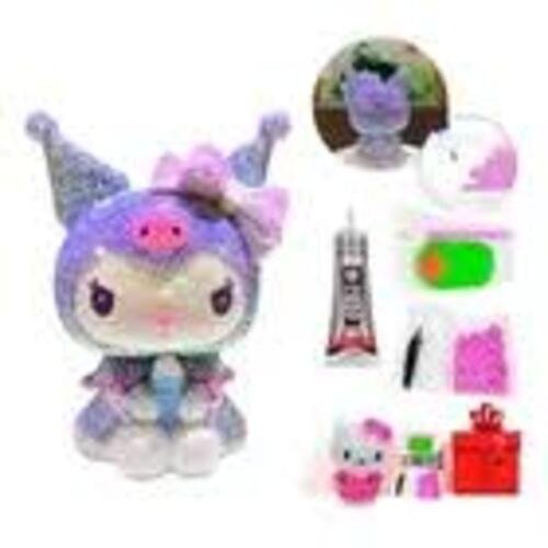 Producto - DIAMOND PAINTING ALCANCIA 10CM KUROMI LILA