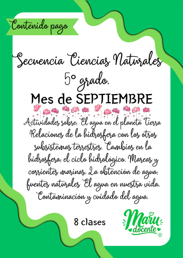 Producto - SEPTIEMBRE CS NATURALES QUINTO - 0