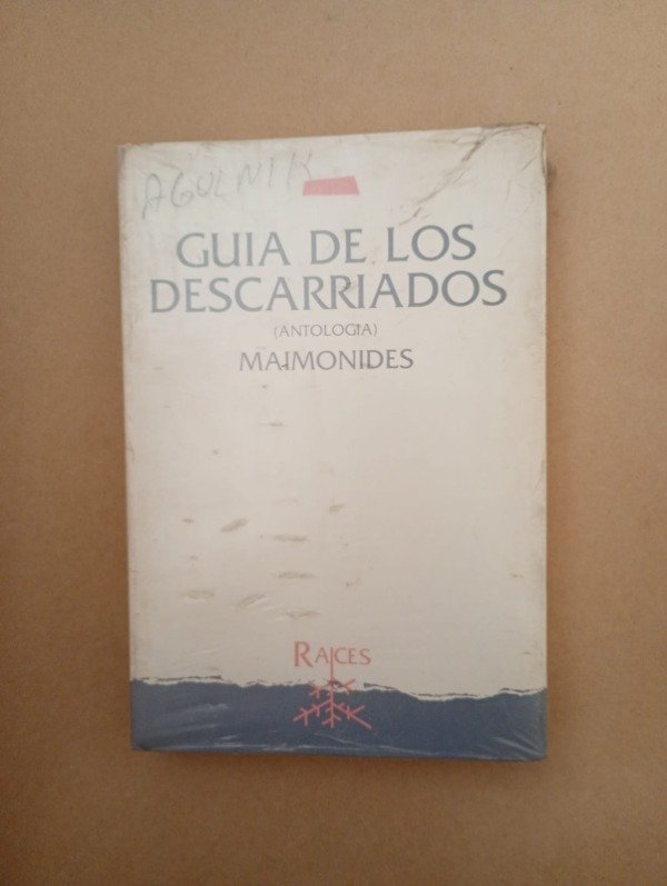 Producto - Guía de los descarriados Antología - Maimonides - Raíces Milá - 0