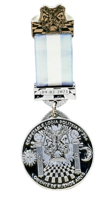 Producto - Medalla de la Respetable Logia Politeia 706 - 0