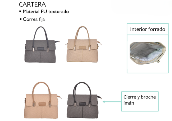 Producto - CARTERA DE PU TEXTURADO LACHAPELLE 12UO7076