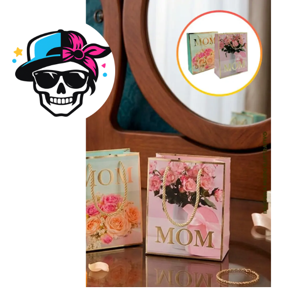 Producto - BOLSA DE REGALO CARTON MAMA ROSAS