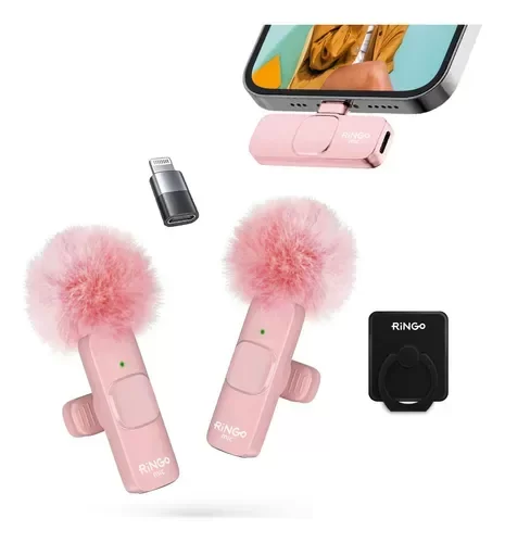 Producto - MICRÓFONO CORBATERO RINGO ROSADO