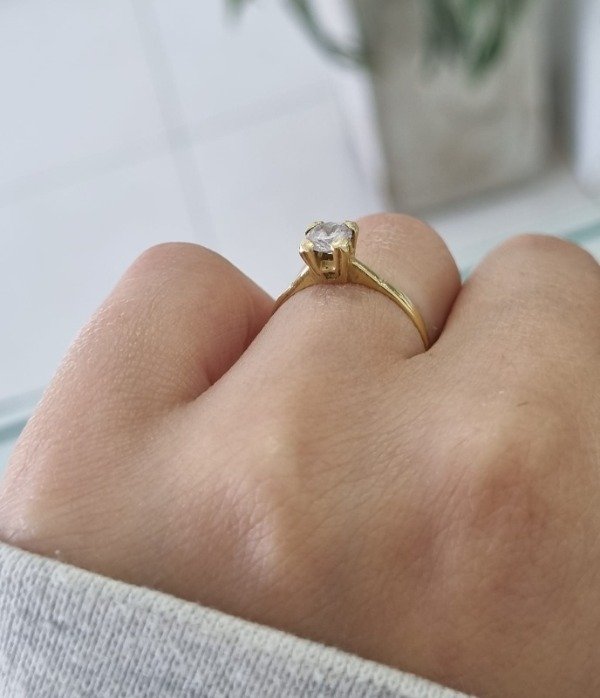 Producto - Anillo Solitario oro 18k - 3