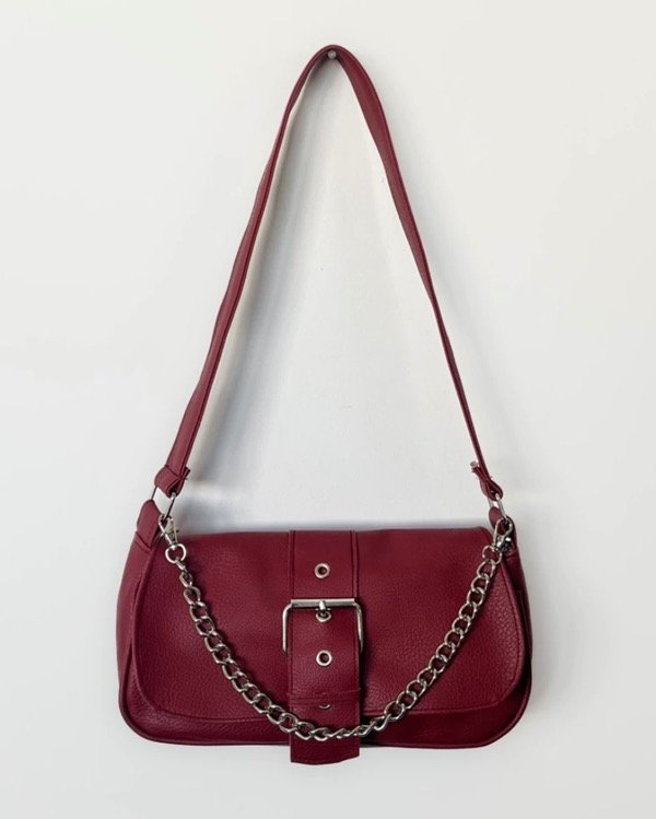 PREVENTA - cartera minibag delfi bordó