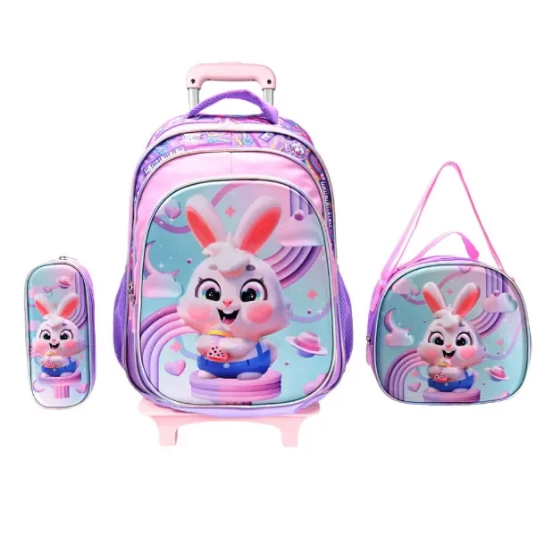 Producto - SET X4: MOCHILA CON CARRO CON LUNCHERA Y CARTUCHERA 16" SKORA 342933