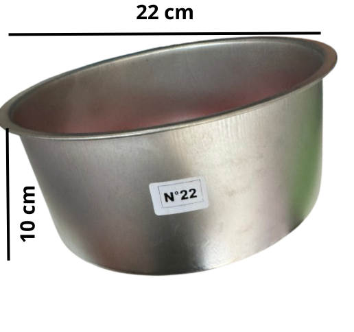 Producto - Molde hojalata redondo 22 cm