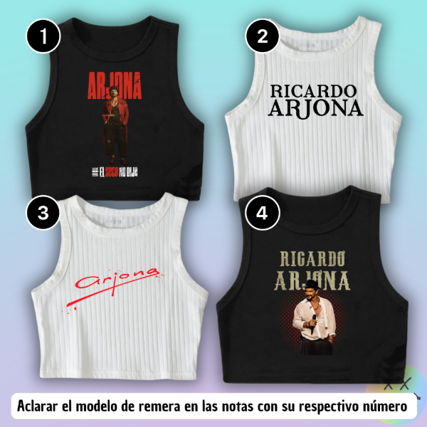 Producto - Musculosas Ricardo Arjona #1