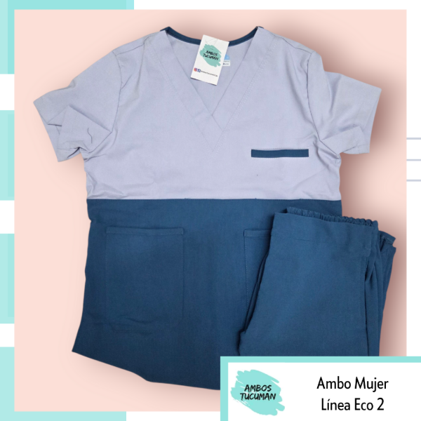 Producto - Ambo Línea Eco Lavanda Corte Petroleo