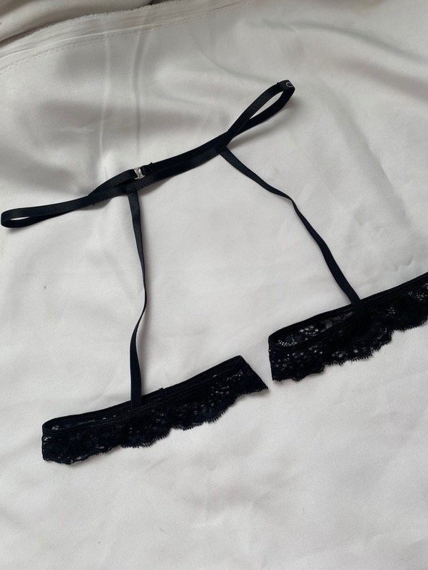 Producto - Liguero puntilla negro