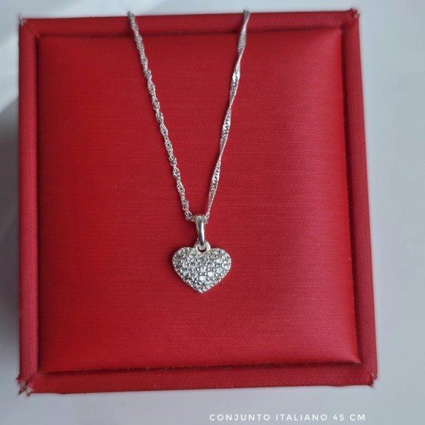 Producto - Conjunto italiano 45 cm punto frutilla corazón