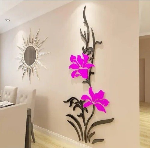 Producto - Flores Aplique Decorativo Interior Pared Fibrofacil - 2