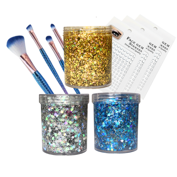 Producto - COMBO Glitter en Gel Mundialero XXL