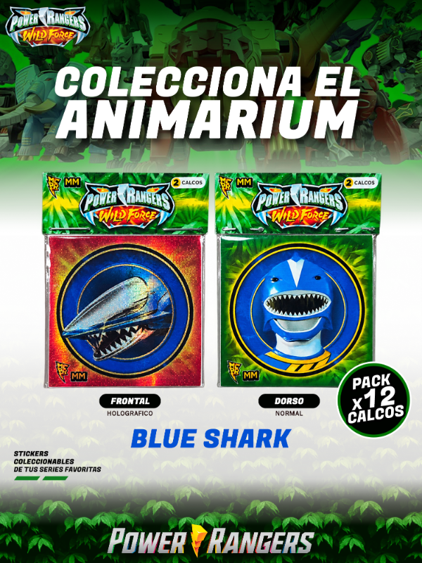 Producto - Stickers / Power Rangers Wild Force Pack x12 / 5 cm - 3