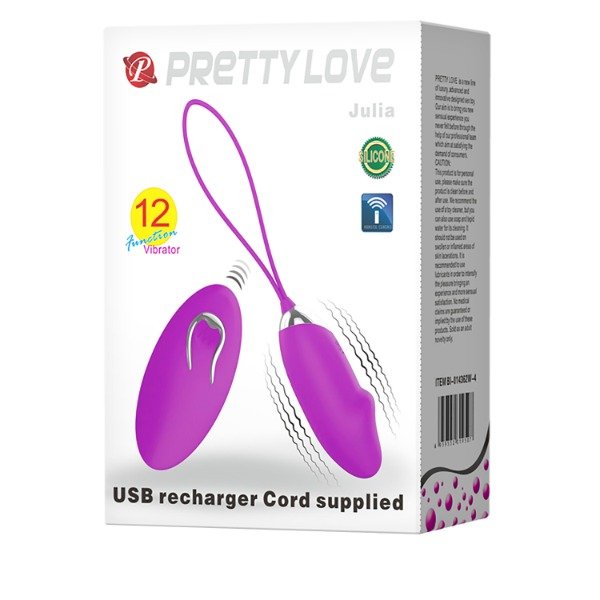 Producto - Bala vibradora Julia con control remoto y carga USB