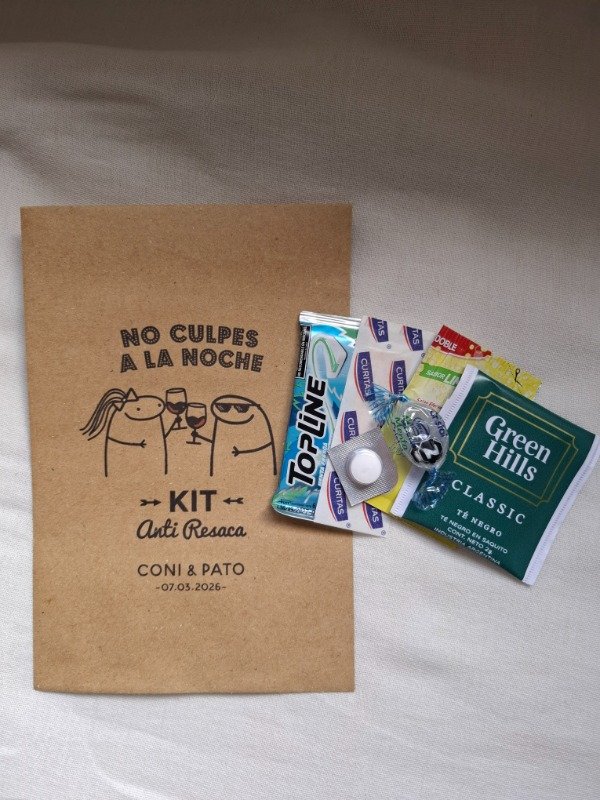 Producto - Kit anti resaca - Papel kraft