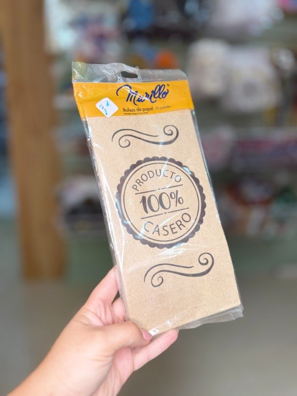 Producto - Bolsa cotillón kraft producto casero x10u
